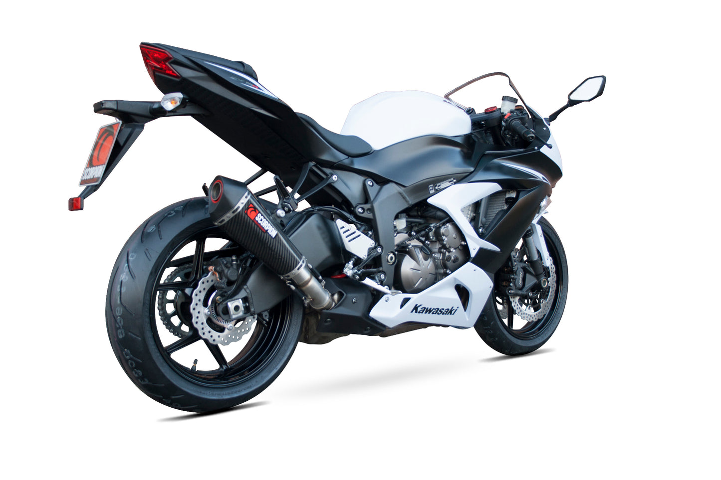Scorpion RKA97CEO Kawasaki Serket Taper Slip-On - Carbon Fibre Sleeve (Ninja ZX-6R / Ninja ZX-636) | ML Performance UK UK