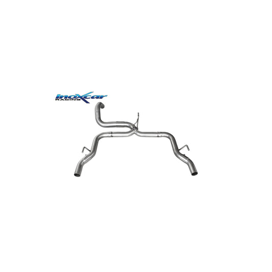 InoXcar PE308.02.54 Peugeot 308 Non-Resonated Rear Exhaust | ML Performance UK Car Parts
