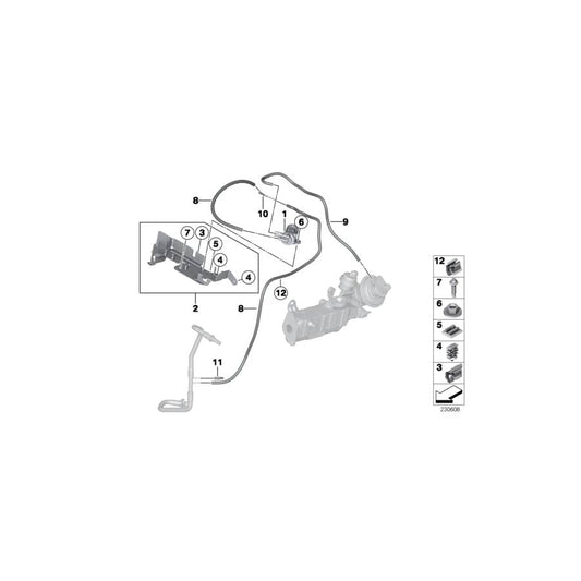 Genuine BMW 11748571719 Holder (Inc. Cooper D 1.6, Cooper SD & Cooper SD ALL4) | ML Performance UK Car Parts