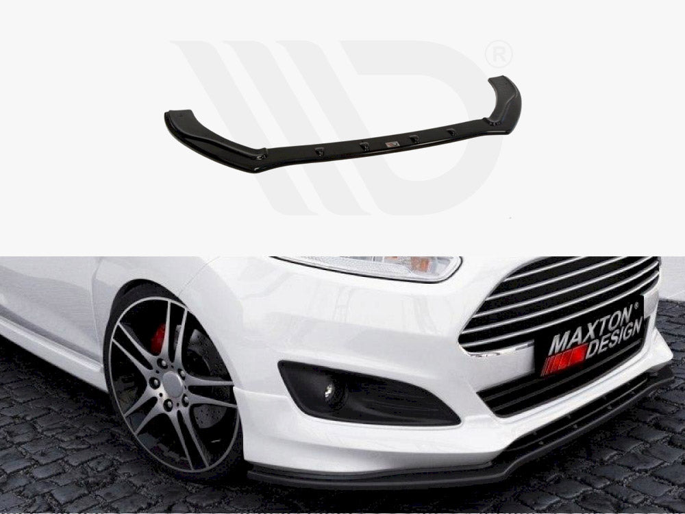 Maxton Design FO-FI-7F-STLINE-FD1T Front Splitter V.1 Ford Fiesta MK7 St-line 2013-2017 | ML Performance UK Car Parts