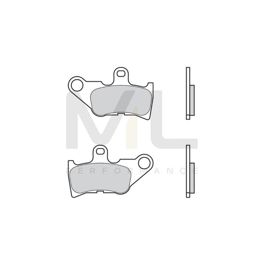 Brembo Carbon Ceramic, Scooter 07046 Brake Pad Set Front And Rear | ML Performance Car Parts
