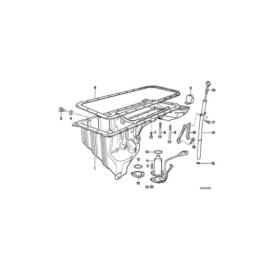 Genuine BMW 11431730044 E34 Guide Tube (Inc. 520i & 525i) | ML Performance UK Car Parts