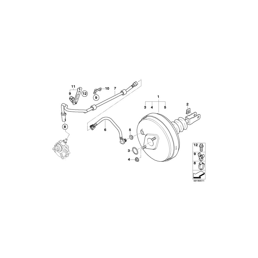 Genuine BMW 11667571122 E89 Vacuum Pipe With Non-Return Valve (Inc. Z4) | ML Performance UK Car Parts