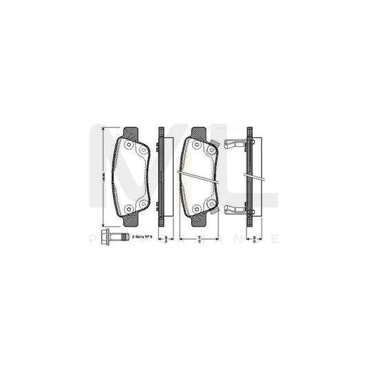 Bosch 0986Tb3014 Brake Pad Set For Honda Cr-V Excl. Wear Warning Contact, With Bolts, With Accessories  | ML Performance Car Parts