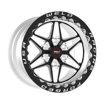 Weld 81MP510G55G S81 Hd Beadlock Wheel 15x10 5x135 ET0 BS5.5 Polished Center - Polished Shell