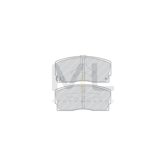 Ferodo Sl Fsl1017 Brake Pad Set With Acoustic Wear Warning | ML Performance Car Parts