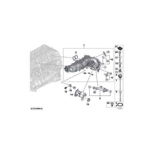 Genuine BMW 11617811301 E83 E61 E90 Fastening Elements M6X116,4 (Inc. 123d, X1 20d & X3 1.8d) | ML Performance UK Car Parts