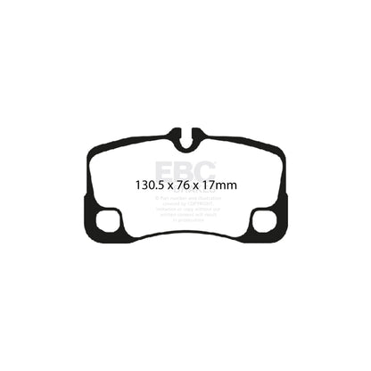 EBC PD04KR383 Porsche 911 (997) Bluestuff Rear Brake Pad & Plain Disc Kit - Brembo Caliper 2 | ML Performance UK Car Parts