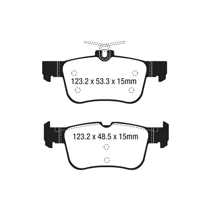 EBC PD40K2356 Ford Kuga Mk2 Ultimax Pad & Plain Disc Kit - ATE Caliper 3 | ML Performance UK Car Parts