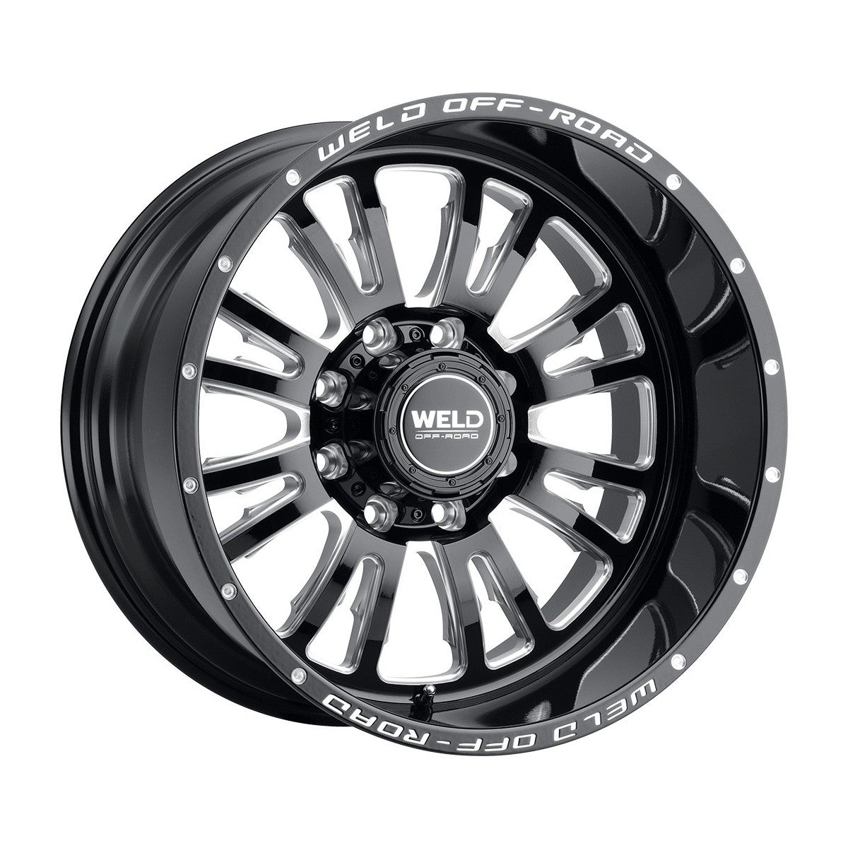 Weld W15809018500 Slingblade W158 Wheel 20x9 8x180 ET0 BS5 Gloss Black MIL