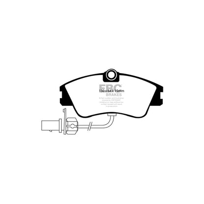 EBC PDKF2185 VW Transporter/Camper Ultimax Front Brake Pad & Plain Disc Kit 2 | ML Performance UK Car Parts