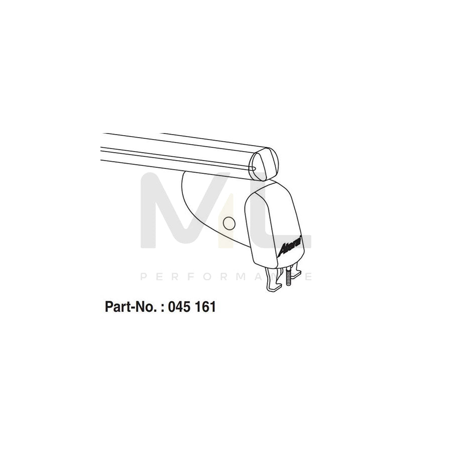 ATERA SIGNO 045161 Roof bars for MITSUBISHI LANCER for cars without rails, 110 cm, 80 kg, Aluminium | ML Performance Car Parts