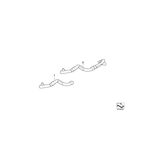 Genuine BMW 64116941172 E82 E91 E88 Ventilation Hose (Inc. 328i, 125i & 116d) | ML Performance UK Car Parts