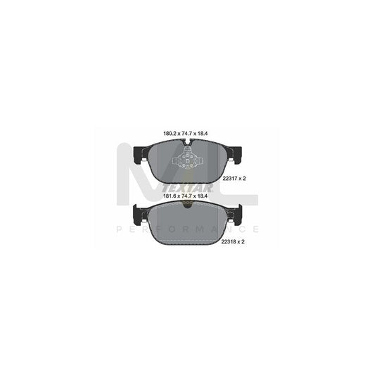 TEXTAR 2231701 Brake pad set prepared for wear indicator | ML Performance Car Parts