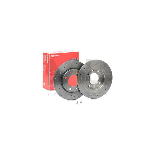 BREMBO XTRA LINE 08.5334.1X Brake Disc Perforated, Solid, Coated, with bolts/screws | ML Performance Car Parts