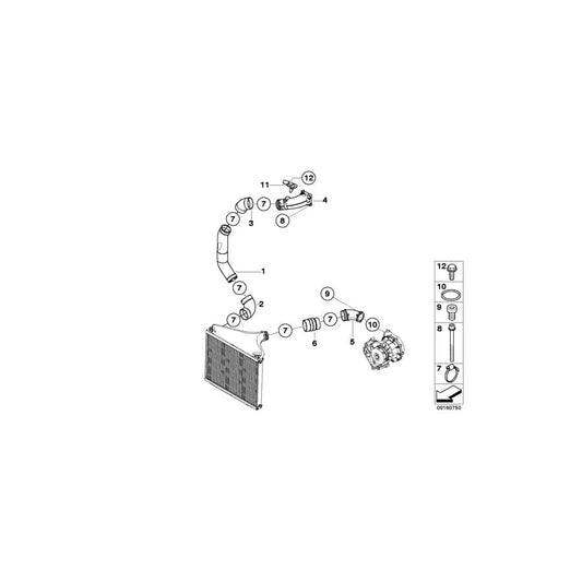 Genuine BMW 11617966221 E65 Charge Air Induction Tract (Inc. AlpinaB7) | ML Performance UK Car Parts