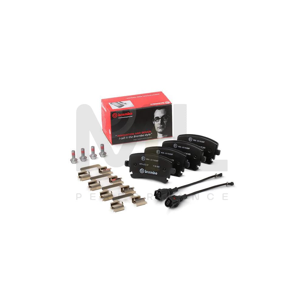 Brembo P 85 083 Brake Pad Set With Brake Caliper Screws | ML Performance Car Parts