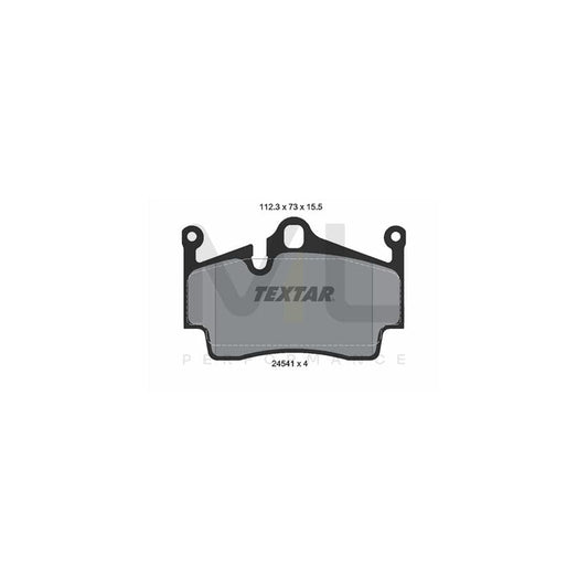 TEXTAR 2454101 Brake pad set prepared for wear indicator | ML Performance Car Parts