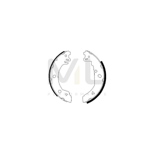 BOSCH 0 986 487 229 Brake Shoe Set for FORD FIESTA | ML Performance Car Parts