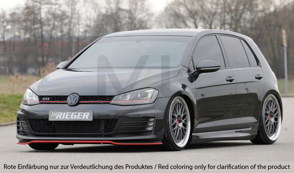 Rieger 00059570 VW Mk7 Golf Front Splitter (GTI & GTD) 7 | ML Performance UK Car Parts
