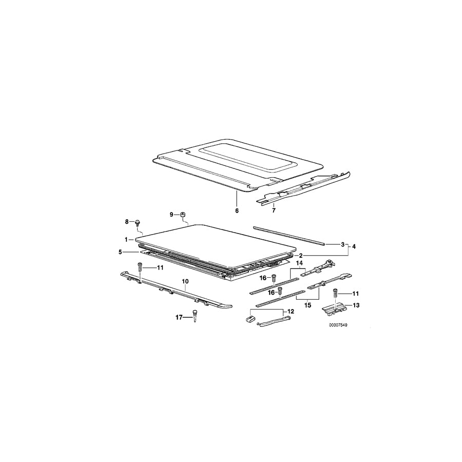 Genuine BMW 54128186797 E36 Ceiling Frame Covered Velours HELLBEIGE (Inc. 320i, 318tds & 325tds) | ML Performance UK