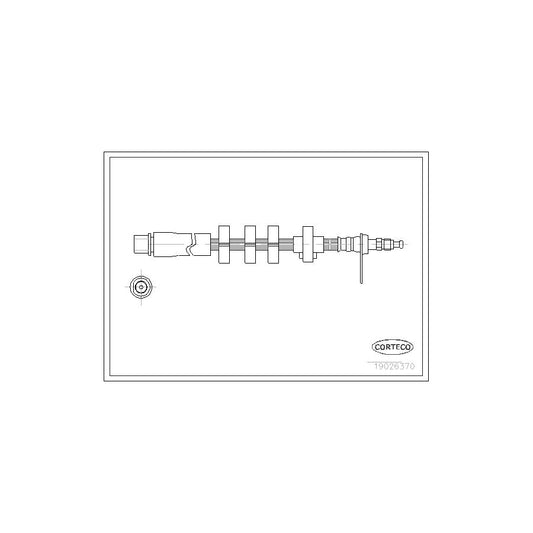 Corteco 19026370 Brake Hose For Peugeot 406 | ML Performance UK