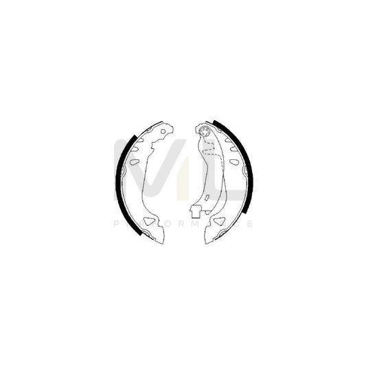 BOSCH 0 986 487 250 Brake Shoe Set | ML Performance Car Parts