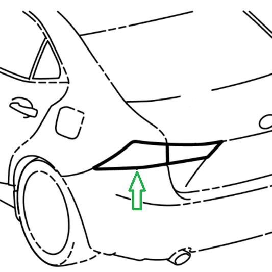 Genuine Lexus 81561-53310 IS Phase 3 N/S Outer Rear Light