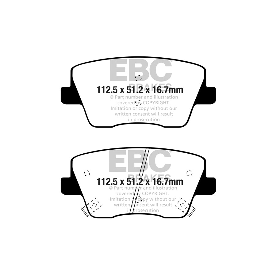 EBC PLK2007 Hyundai i-30 N Yellowstuff Pads and Brake Line Performance Pack 3 | ML Performance UK Car Parts