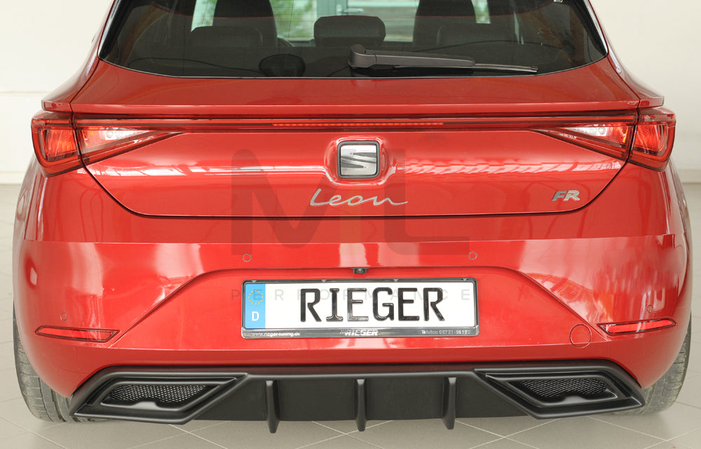 Rieger 00027055 SEAT Leon KL Rear Diffuser - Matte Black – ML