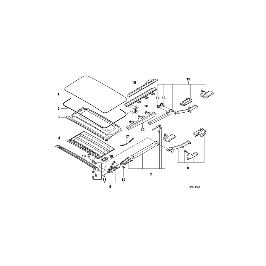 Genuine BMW 54128173103 E38 Cross Member (Inc. 740d, 750iL & 730iL) | ML Performance UK