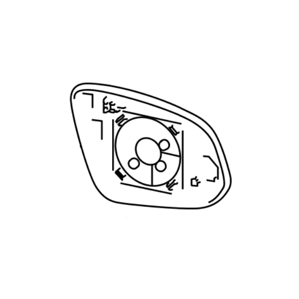 Genuine Lexus 87931-78050 NX Phase 1 O/S Mirror Glass