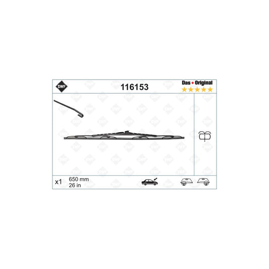 Swf Original 116153 Wiper Blade | ML Performance UK Car Parts