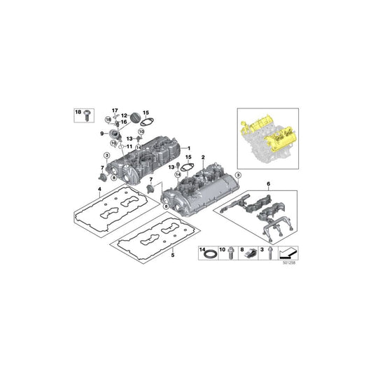 Genuine BMW 11128668242 G05 G07 Oil Filler Neck (Inc. X5 50iX & X7 50iX) | ML Performance UK Car Parts