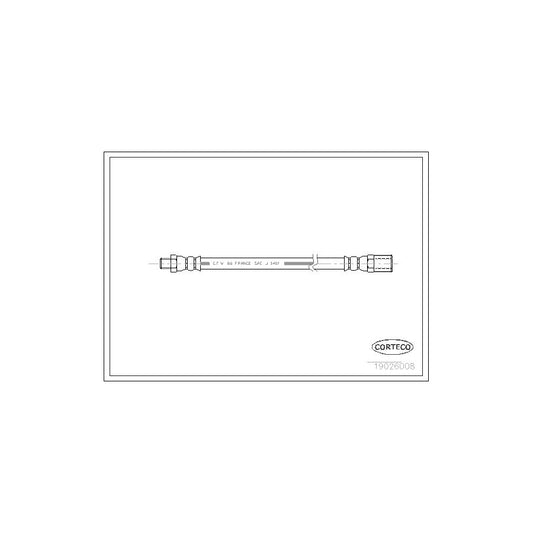 Corteco 19026008 Brake Hose For Peugeot J7 Van | ML Performance UK