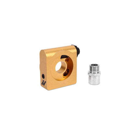 Mishimoto MMOP-SPTRM22 M22 x 1.5 Oil Sandwich Plate w/ Rear-Mounted Thermostat