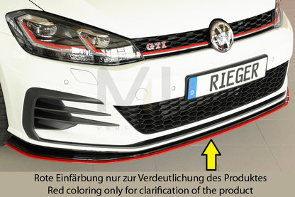 Rieger 00059515 VW Mk7 Golf GTI-TCR Front Splitter 2 | ML Performance UK Car Parts