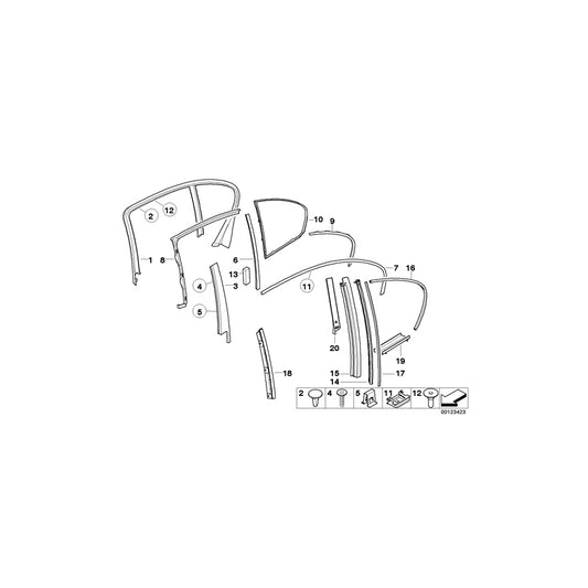 Genuine BMW 51357069756 E65 E66 Sealing Tape 50MM (Inc. 740i, 750Li & 740Li) | ML Performance UK