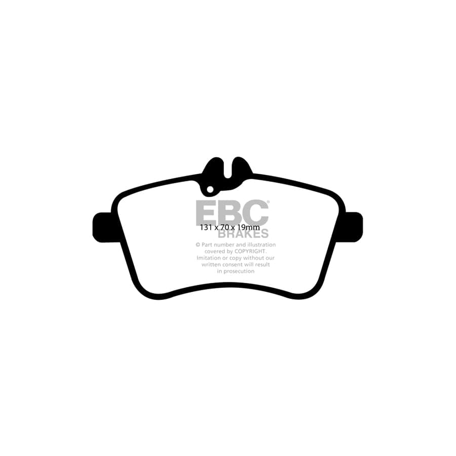 EBC PDKF1190 Mercedes-Benz W169 W245 Ultimax Front Brake Pad & Plain Disc Kit 2 | ML Performance UK Car Parts
