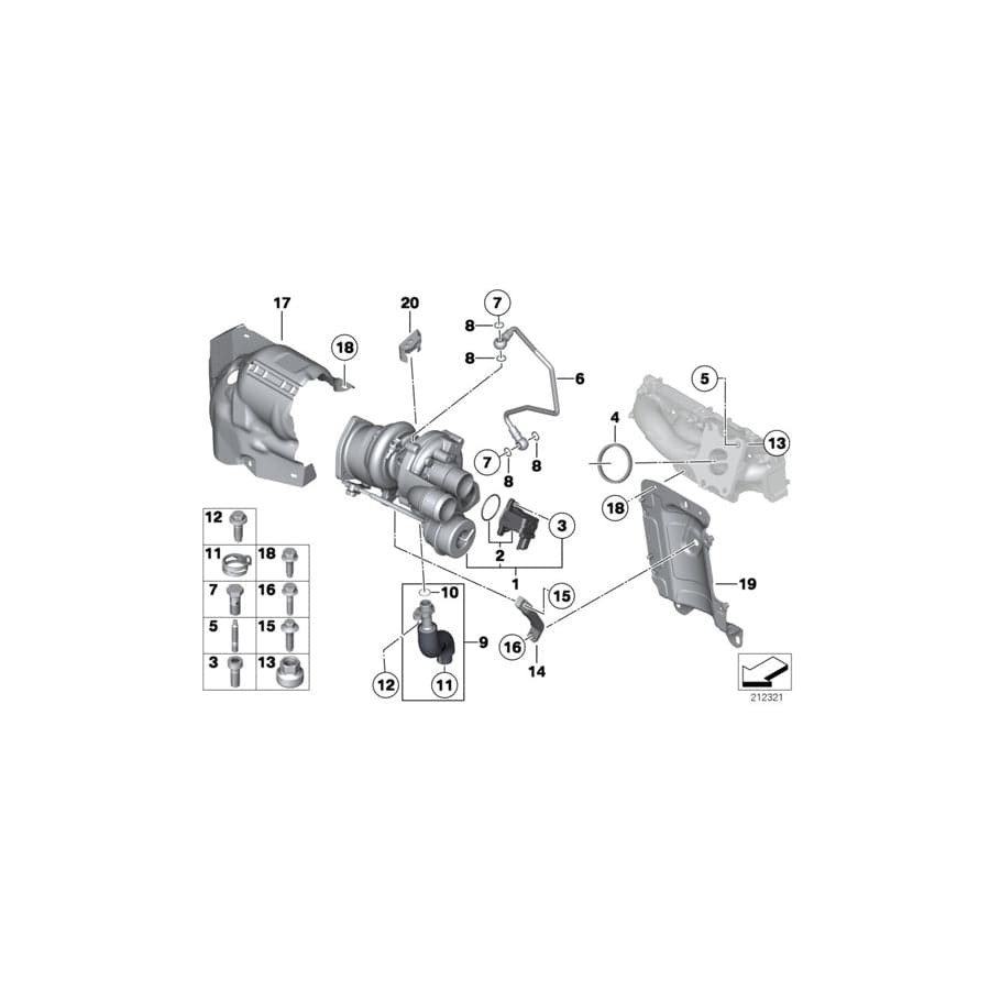 Genuine BMW Mini 11657595678 Turbo Charger (Inc. Cooper S, Cooper S ALL4 & Cooper ALL4) | ML Performance UK Car Parts