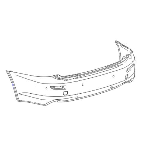 Genuine Lexus 52159-53920 IS Phase 2 Convertible 2009-2010 Rear Bumper