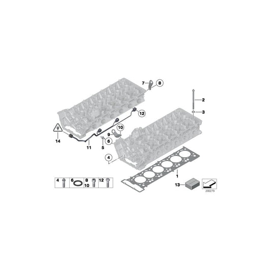 Genuine BMW 11128672121 RR11 F02 RR31 Cylinder Head Gasket Asbestos-Free 1,05mm (+0,3) (Inc. Wraith, Cullinan & M760LiX) | ML Performance UK Car Parts