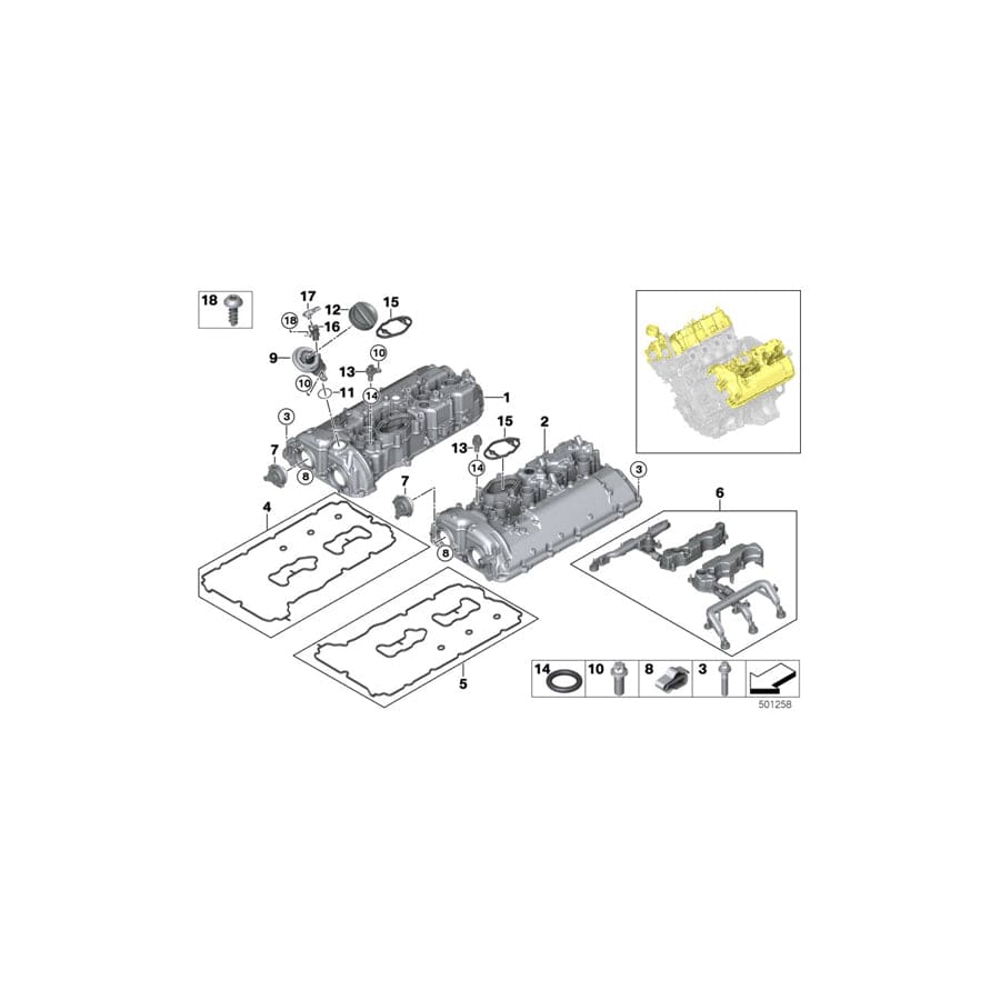 Genuine BMW 11128678691 G05 G07 Mount For Pressure Sensor (Inc. X5 50iX & X7 50iX) | ML Performance UK Car Parts