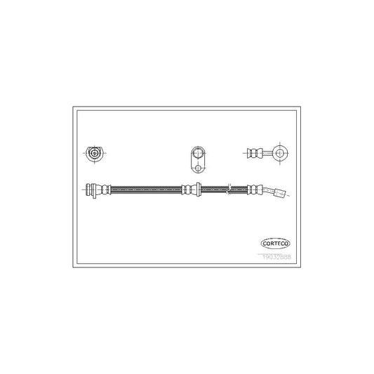 Corteco 19032888 Brake Hose For Honda Accord | ML Performance UK