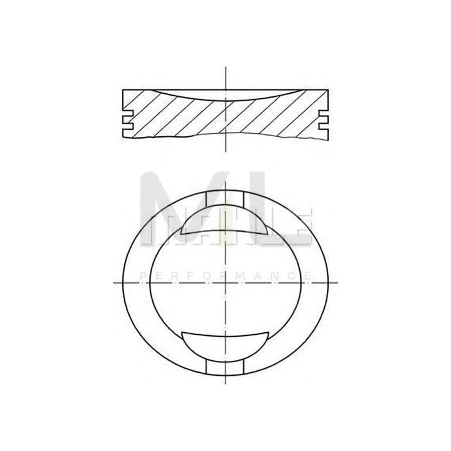 MAHLE ORIGINAL 034 69 00 Piston 86,5 mm, with piston rings | ML Performance Car Parts