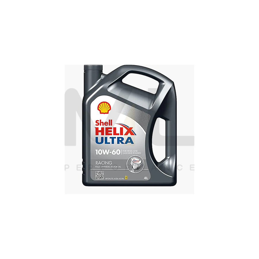 Shell Helix Ultra Racing Engine Oil - 10W-60 - 4Ltr Engine Oil ML Performance UK ML Car Parts