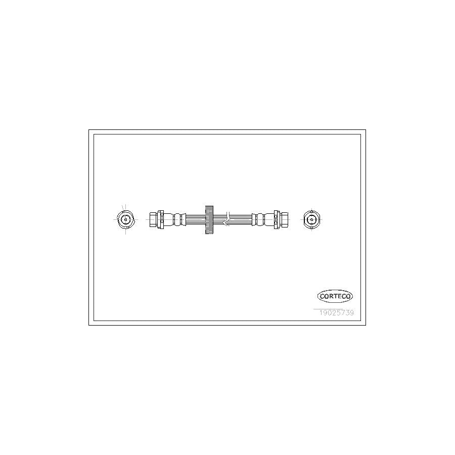 Corteco 19025739 Brake Hose For Ford Focus | ML Performance UK