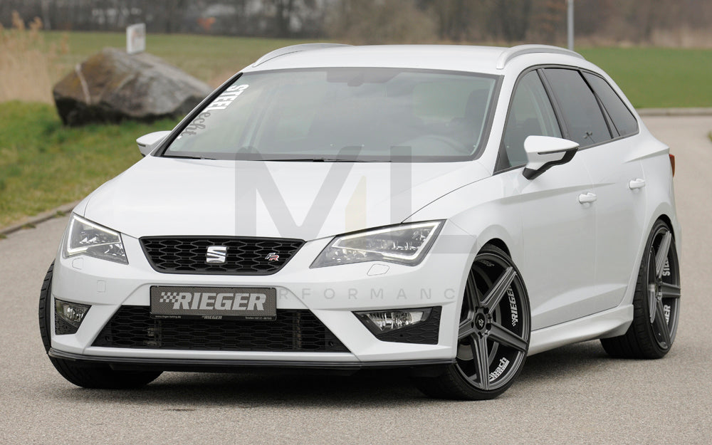 Rieger 00088105 SEAT 5F Front Splitter (Leon FR & Leon Cupra) 5 | ML Performance UK Car Parts