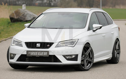 Rieger 00088105 SEAT 5F Front Splitter (Leon FR & Leon Cupra) 5 | ML Performance UK Car Parts