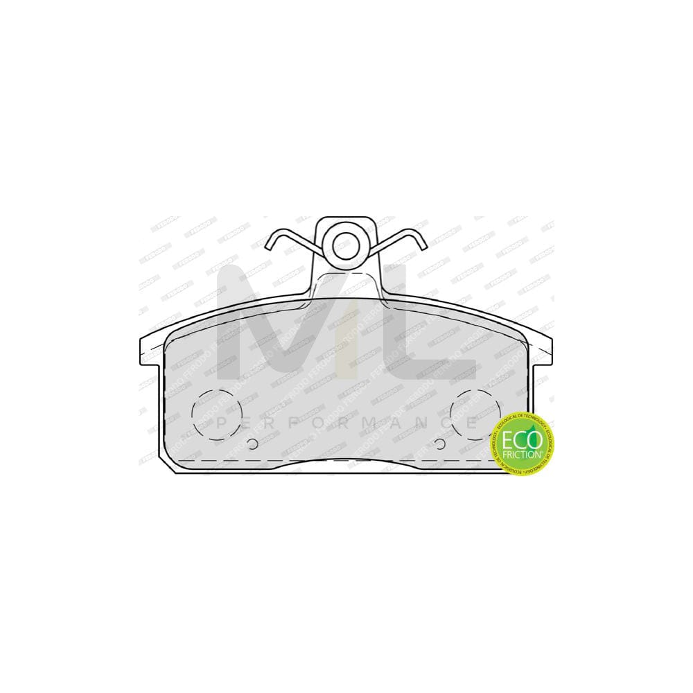 Ferodo Premier Eco Friction Fdb1542 Brake Pad Set Not Prepared For Wear Indicator, With Brake Caliper Screws, With Accessories | ML Performance Car Parts
